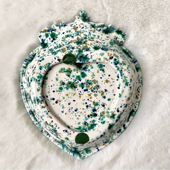 Spattered Ceramic Heart Dish - Picture 3 of 5
